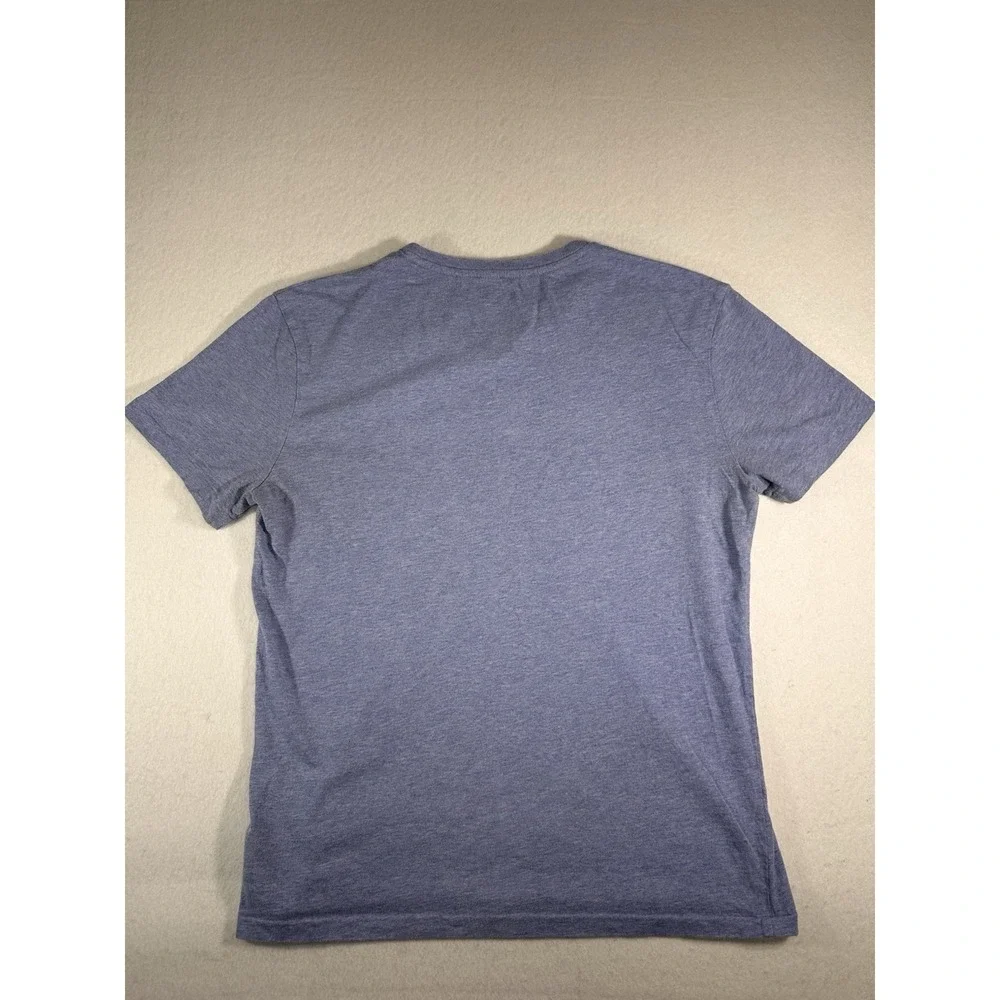 Polo Ralph Lauren Men Small Blue Heather V-Neck T-Shirt Pony Logo Cotton Tee S